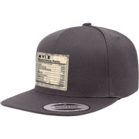 Kyle Nutrition Facts Funny Name Humor Nickname Sarcasm T Shirt 5 Panel Snapback Cap | Artistshot