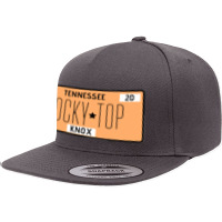 Rocky Top License Plate Magnet 5 Panel Snapback Cap | Artistshot