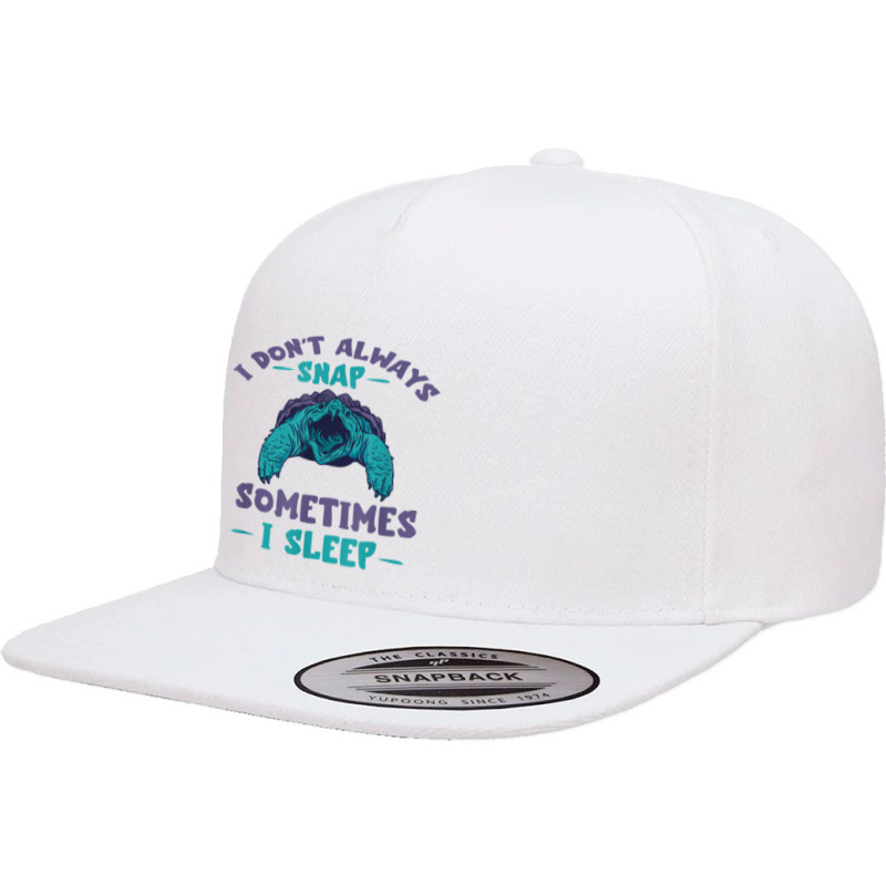 Snapping Turtle I Don't Always Snap Snapping Turtle Lover T Shirt 5 Panel Snapback Cap | Artistshot