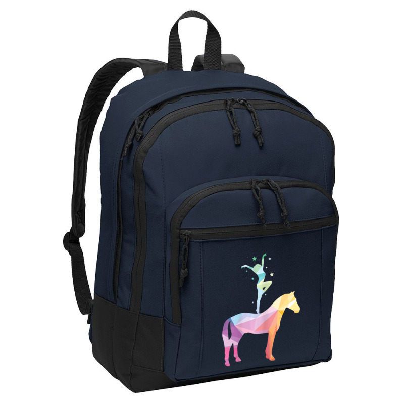 Vaulting Riding Equestrian Horses Sayings Girl Children Basic Backpack | Artistshot