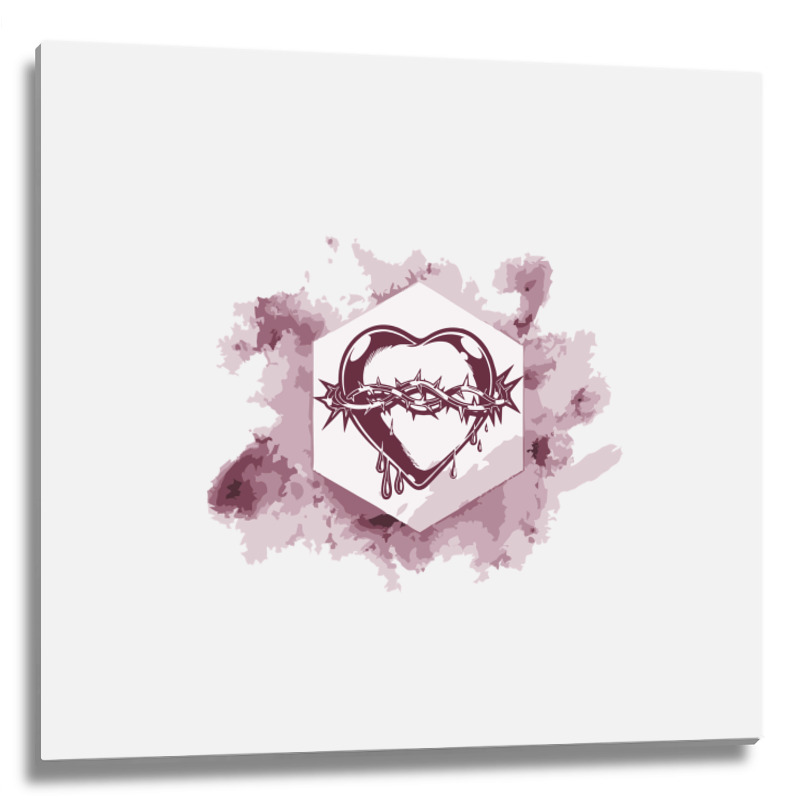 Bleeding Heart Metal Print Square | Artistshot