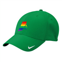 Rhode Island Rainbow Flag Map Gay Pride Lesbian Lgbt Nike Dri-fit Cap | Artistshot