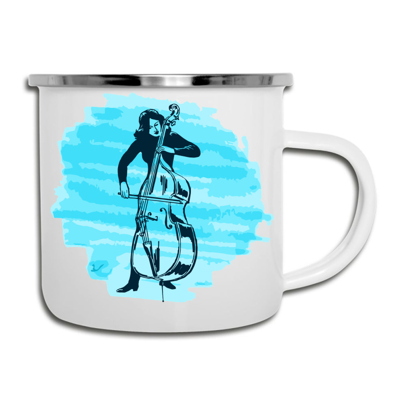 Cellist Woman Camper Cup | Artistshot