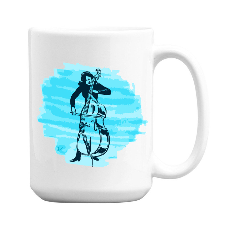 Cellist Woman 15 Oz Coffee Mug | Artistshot