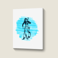 Cellist Woman Portrait Canvas Print | Artistshot