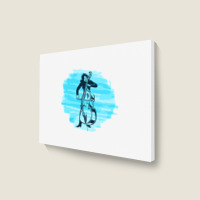 Cellist Woman Landscape Canvas Print | Artistshot