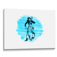 Cellist Woman Metal Print Horizontal | Artistshot