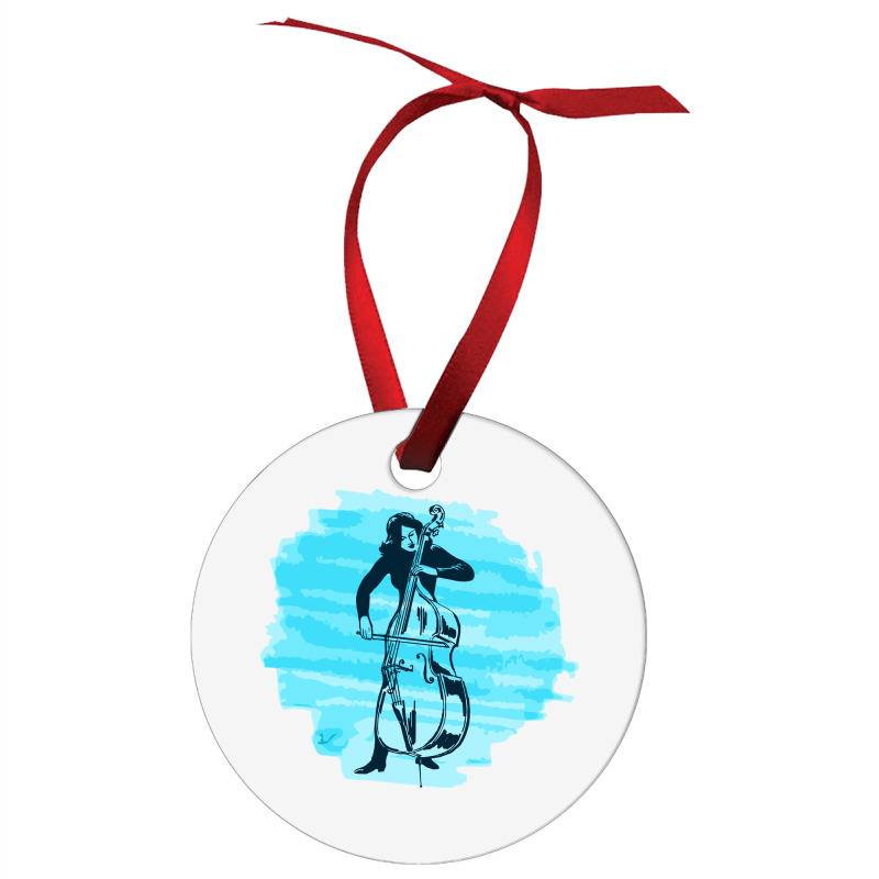 Cellist Woman Ornament | Artistshot