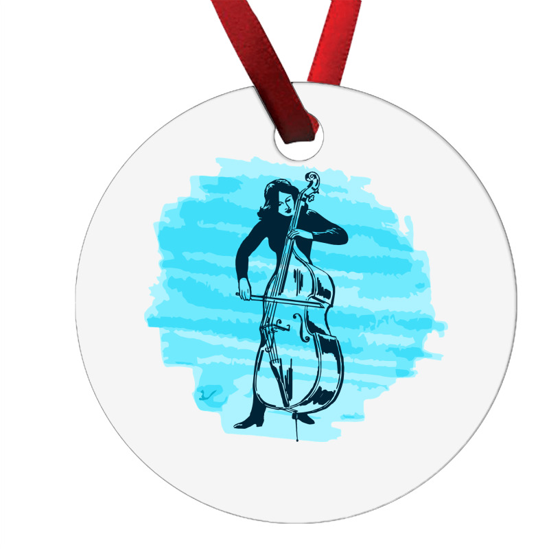 Cellist Woman Ornament | Artistshot