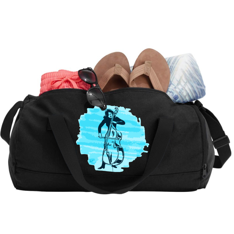 Cellist Woman Duffel Bag | Artistshot