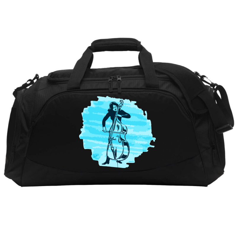 Cellist Woman Active Duffel | Artistshot