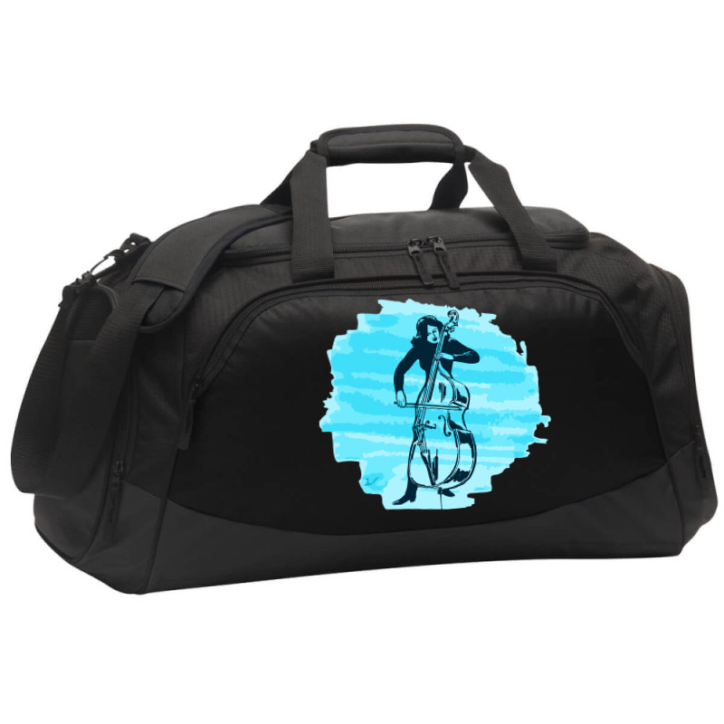 Cellist Woman Active Duffel | Artistshot