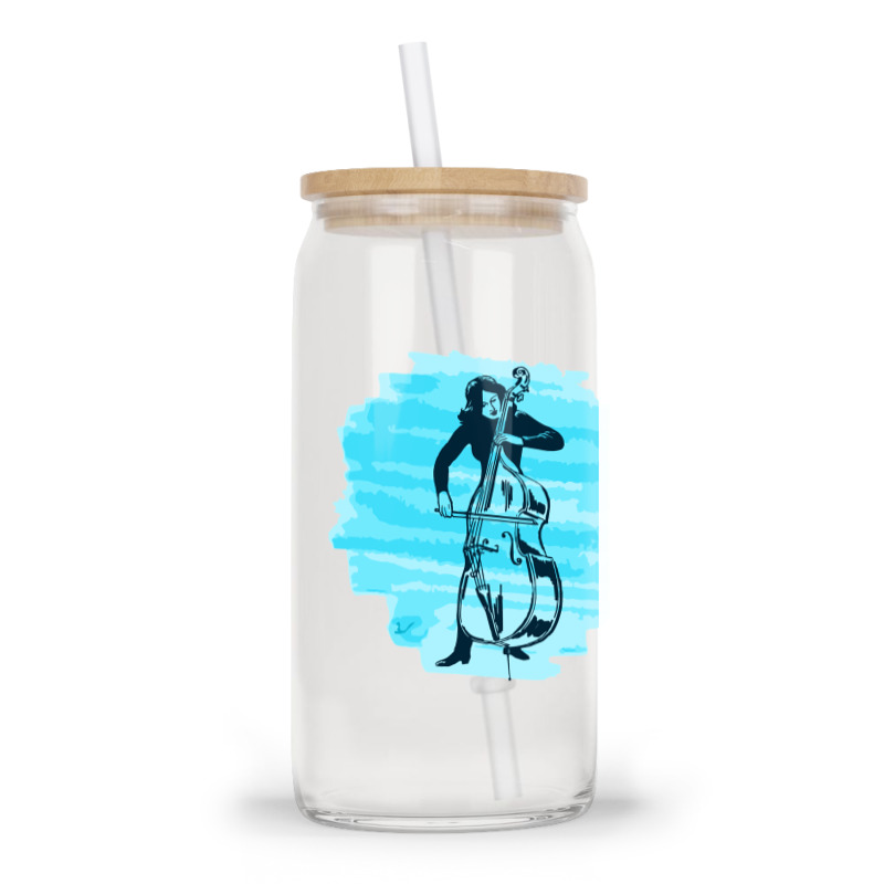 Cellist Woman Glass Tumbler | Artistshot