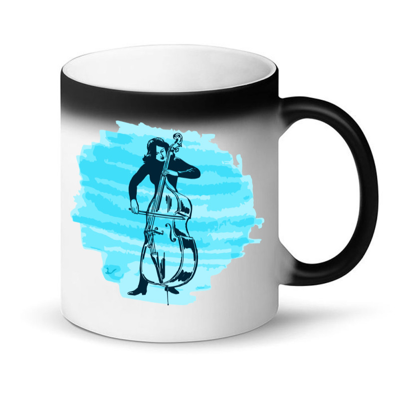 Cellist Woman Magic Mug | Artistshot