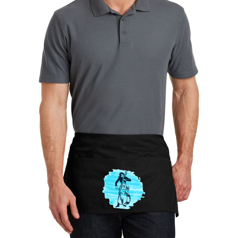 Cellist Woman Waist Apron | Artistshot