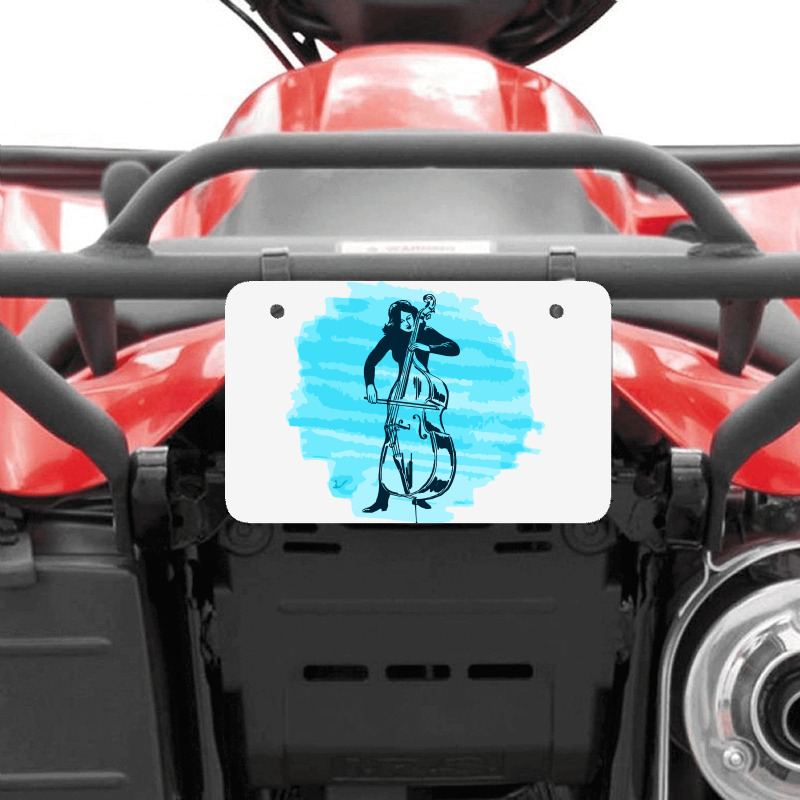 Cellist Woman Atv License Plate | Artistshot