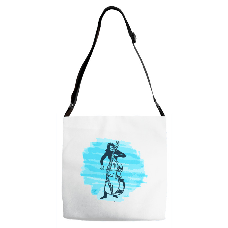 Cellist Woman Adjustable Strap Totes | Artistshot