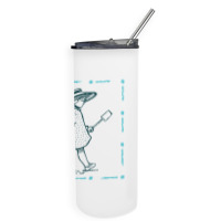 Girl With Sand Bucket Skinny Tumbler | Artistshot