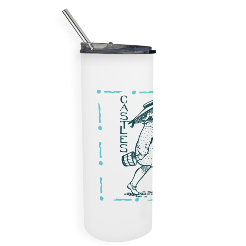 Girl With Sand Bucket Skinny Tumbler | Artistshot