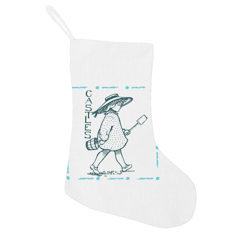 Girl With Sand Bucket Holiday Stocking | Artistshot