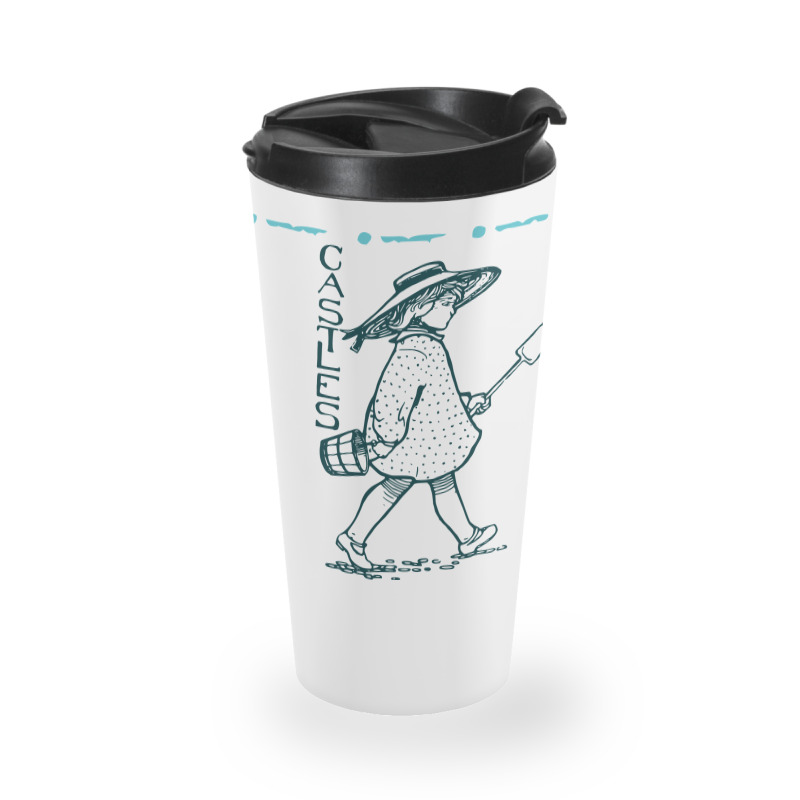 Girl With Sand Bucket Travel Mug | Artistshot