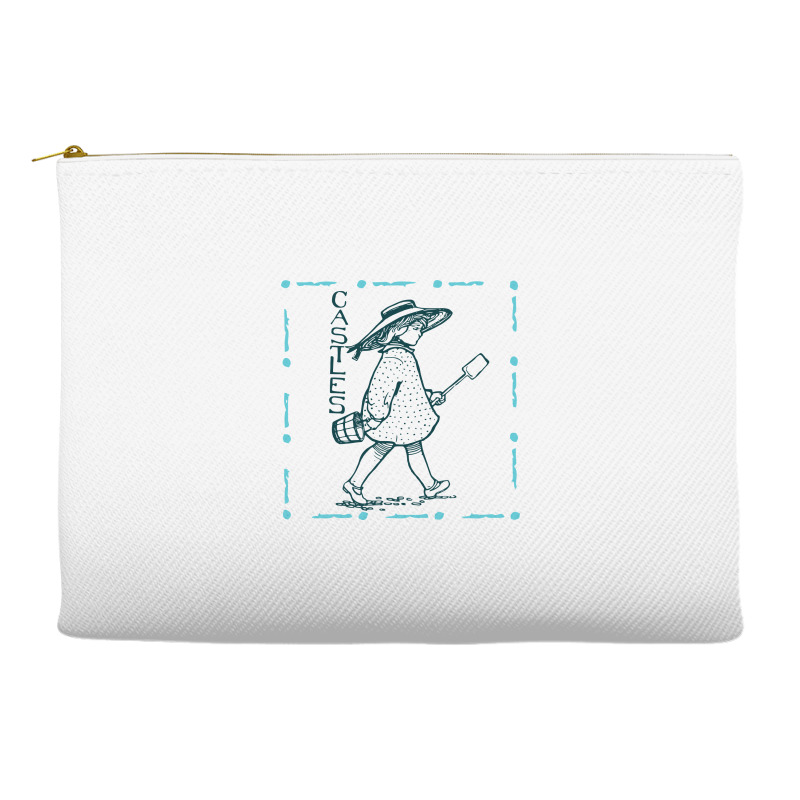 Girl With Sand Bucket Accessory Pouches | Artistshot