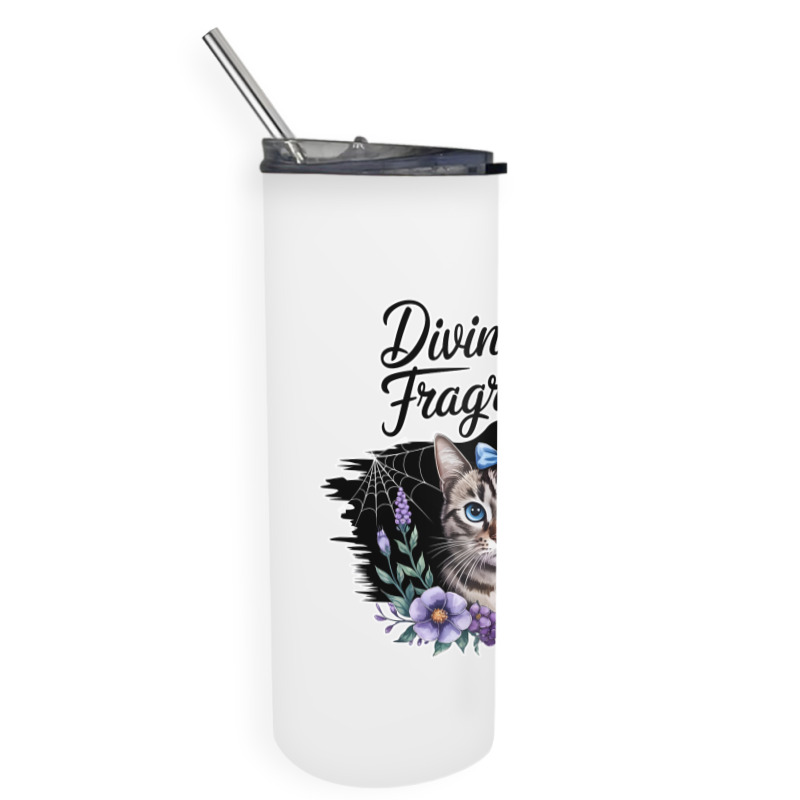 Divine Cat Fragrance Skinny Tumbler | Artistshot