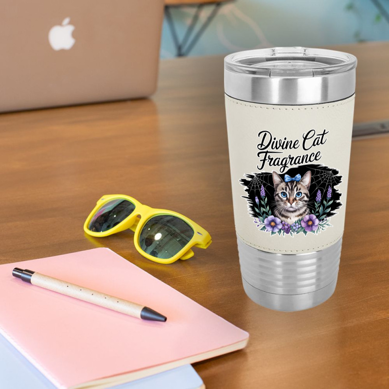 Divine Cat Fragrance Leatherette Tumbler | Artistshot