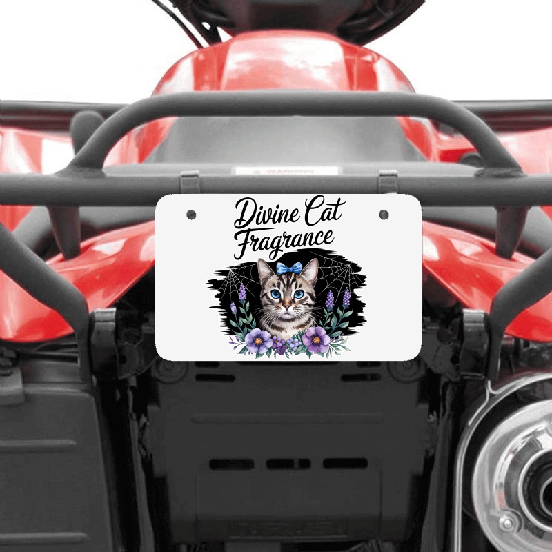 Divine Cat Fragrance Atv License Plate | Artistshot