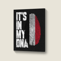 It's In My Dna Yemeni Proud Yemen Flag Portrait Canvas Print | Artistshot