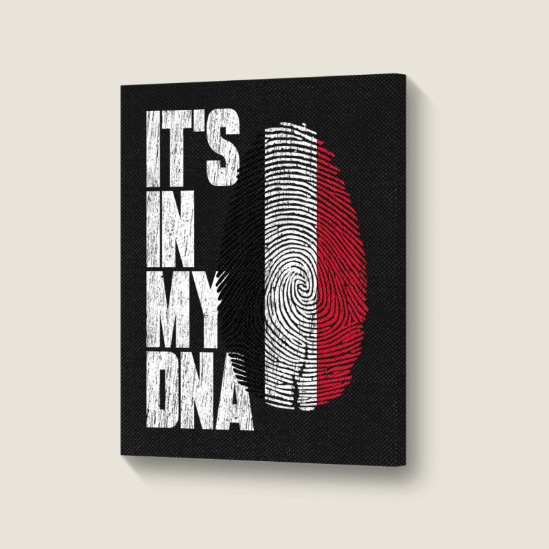 It's In My Dna Yemeni Proud Yemen Flag Portrait Canvas Print | Artistshot