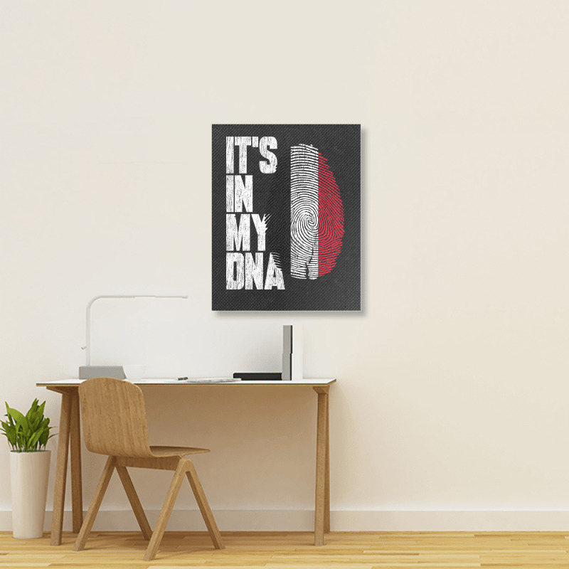 It's In My Dna Yemeni Proud Yemen Flag Portrait Canvas Print | Artistshot