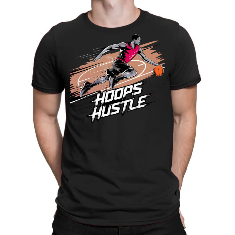 Hoops Hustle Basketball F T-shirt | Artistshot