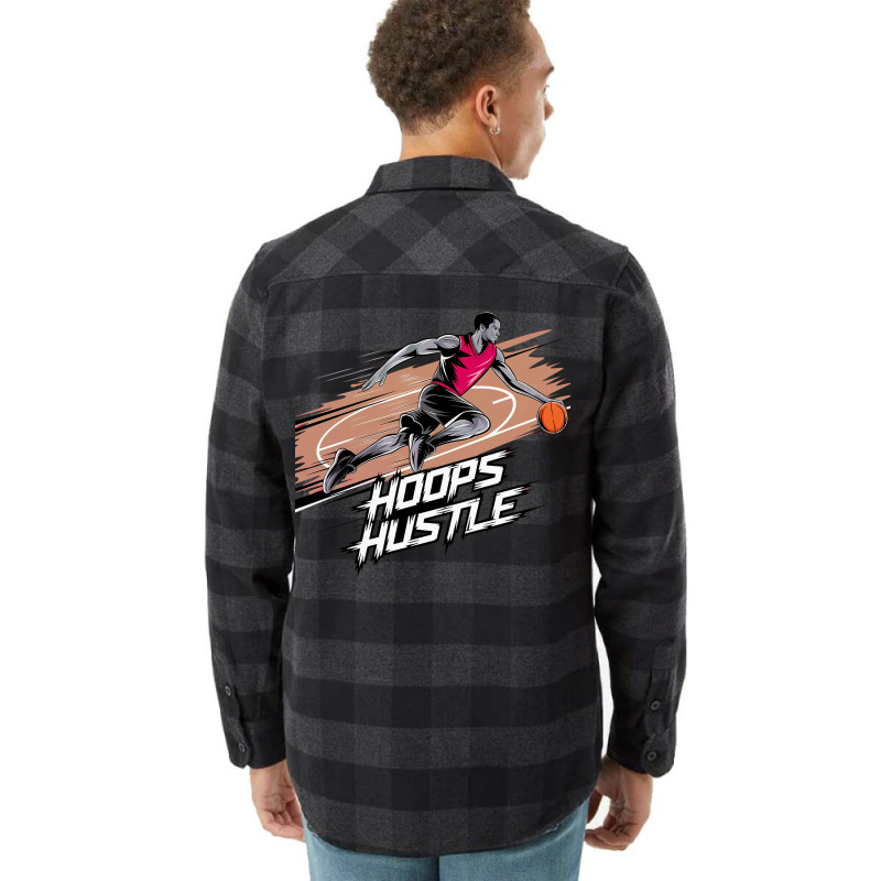 Hoops Hustle Basketball F Flannel Shirt | Artistshot