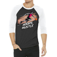 Hoops Hustle Basketball F 3/4 Sleeve Shirt | Artistshot