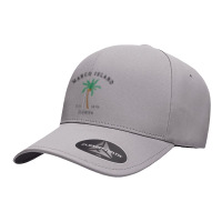 Womens Marco Island Florida Colorful Palm Tree Retro Novelty Art V Nec Seamless Cap | Artistshot