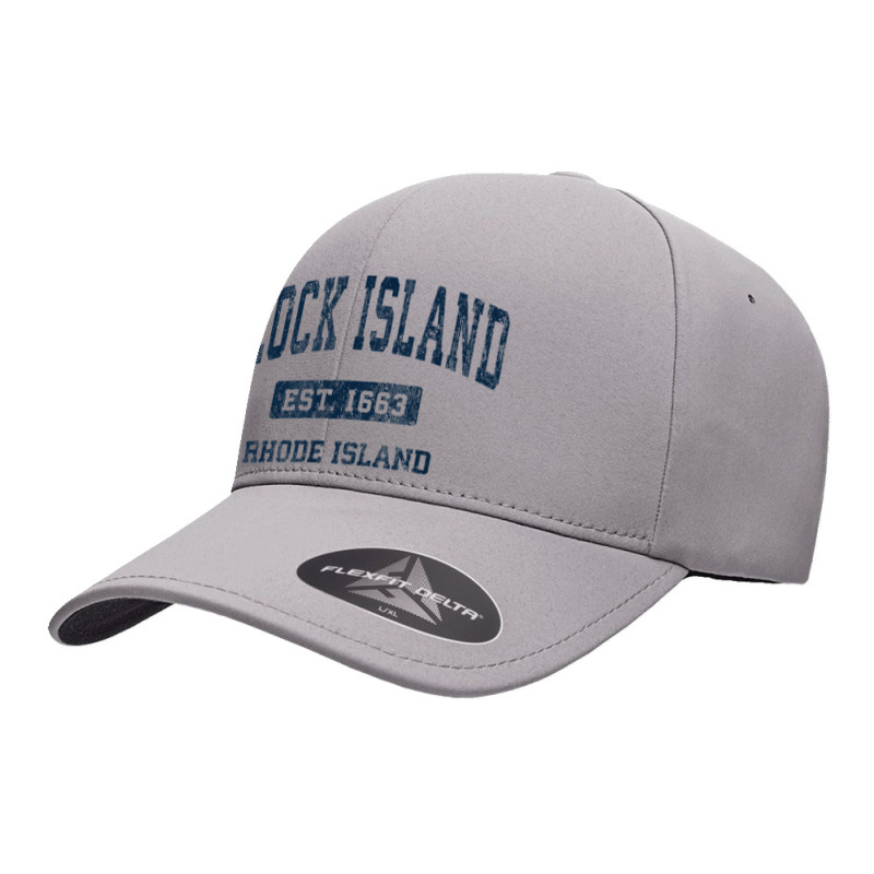 Block Island Rhode Island Ri Vintage Athletic Sports Design Seamless Cap by Deluxe | Artistshot