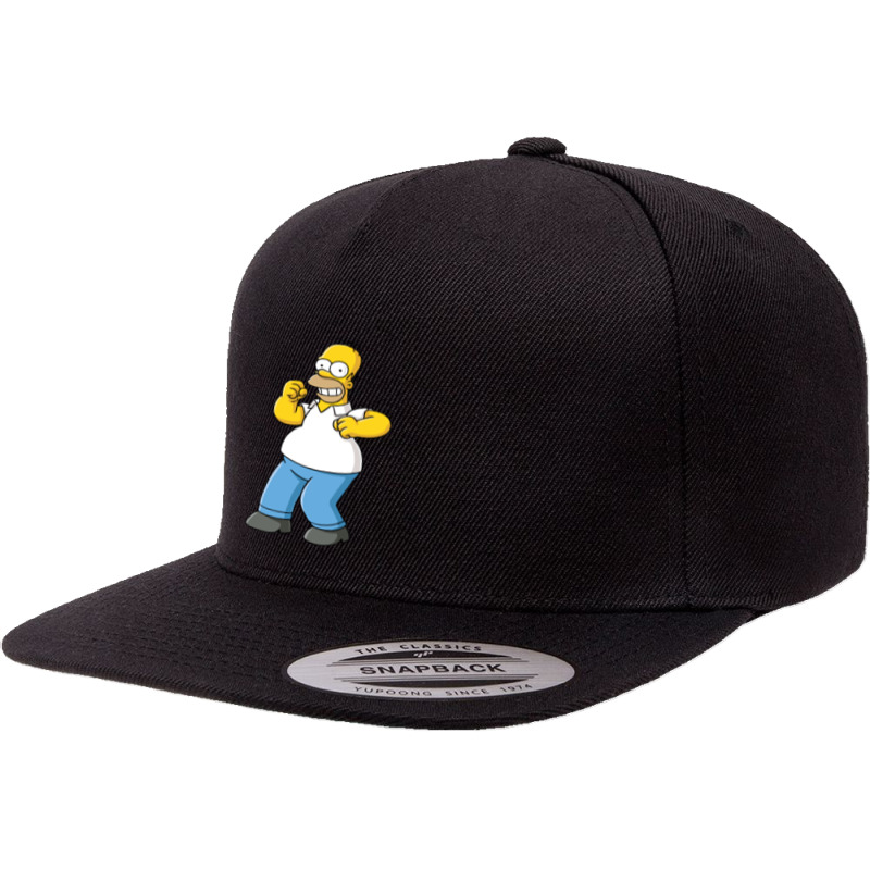 Homer Simpson 5 panel snapback cap by tannocascioni | Artistshot