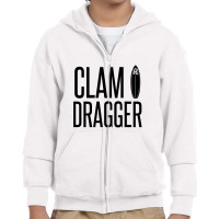 Clam Dragger Youth Zipper Hoodie | Artistshot