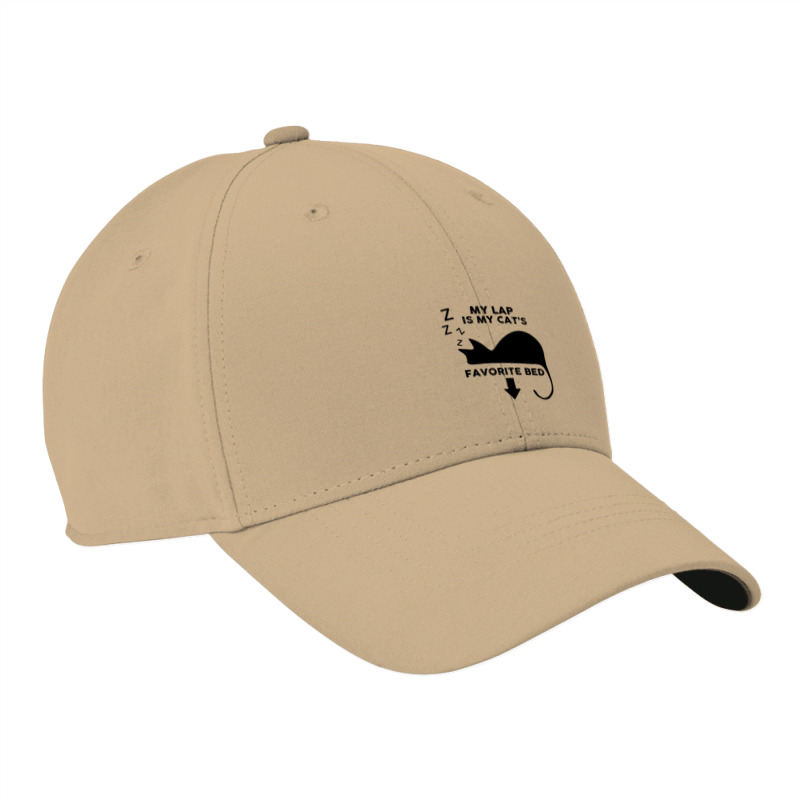 Black Cat Kitty My Laps Is My Cat S Favorite Bed Kitten Cat Nike Dri-fit Cap | Artistshot