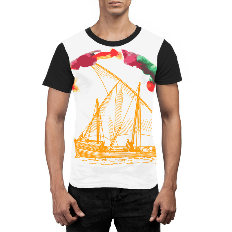 Sailboat Graphic T-shirt | Artistshot