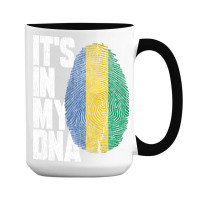 It's In My Dna Gabonese Proud Gabon Flag 15 Oz Coffee Mug | Artistshot