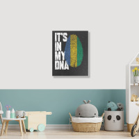 It's In My Dna Gabonese Proud Gabon Flag Portrait Canvas Print | Artistshot