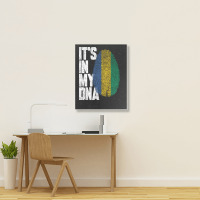 It's In My Dna Gabonese Proud Gabon Flag Portrait Canvas Print | Artistshot