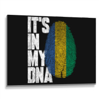 It's In My Dna Gabonese Proud Gabon Flag Metal Print Horizontal | Artistshot