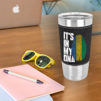 It's In My Dna Gabonese Proud Gabon Flag Leatherette Tumbler | Artistshot