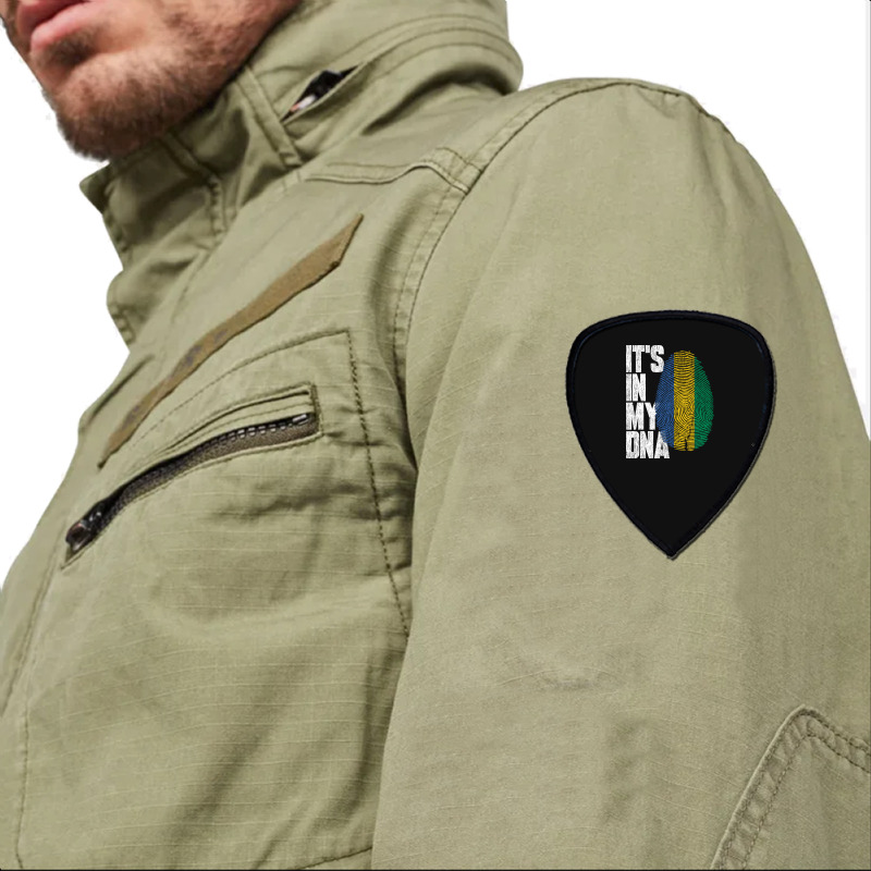 It's In My Dna Gabonese Proud Gabon Flag Shield S Patch | Artistshot