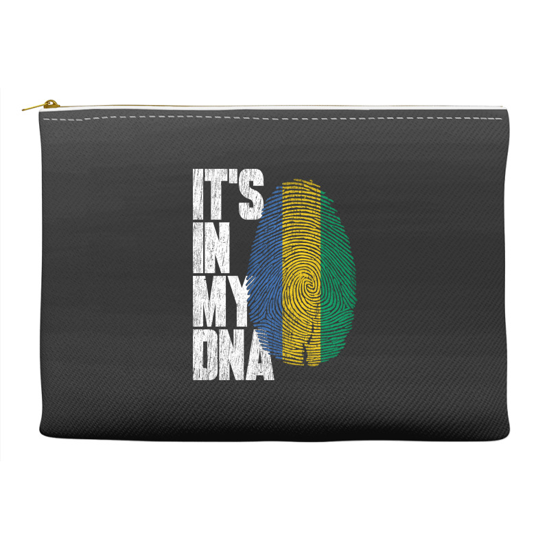 It's In My Dna Gabonese Proud Gabon Flag Accessory Pouches | Artistshot