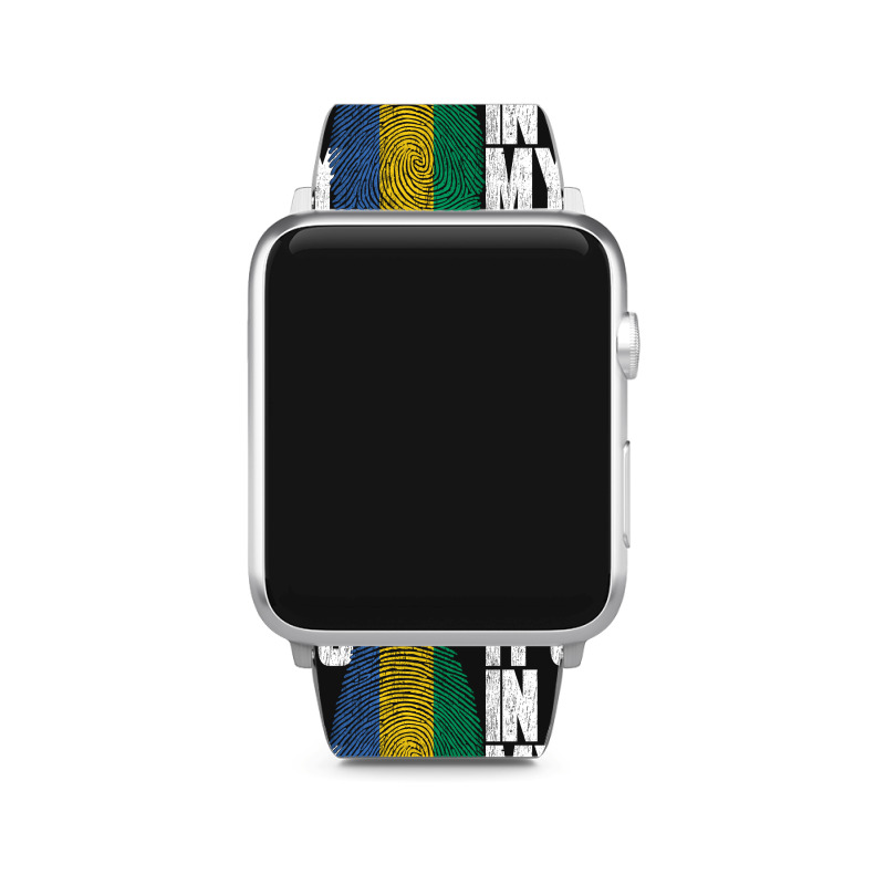 It's In My Dna Gabonese Proud Gabon Flag Apple Watch Band | Artistshot