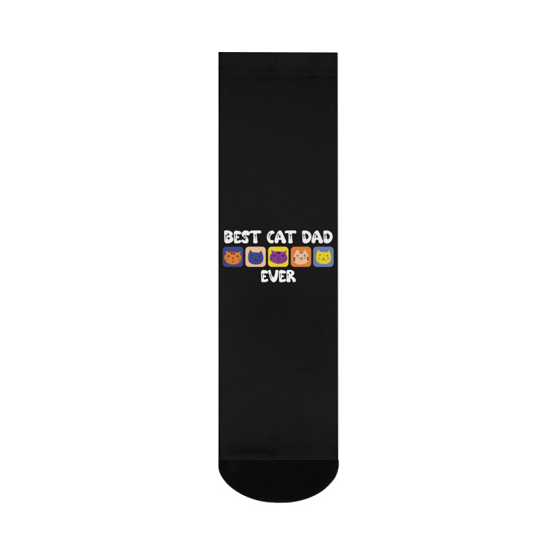 Best Cat Dad Ever Cute Crew Socks | Artistshot